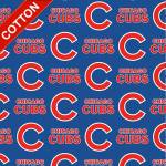 Chicago Cubs Tossed MLB Cotton Fabric