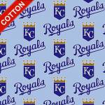 Kansas City Royals Allovers MLB Cotton Fabric