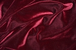 	Burgundy Stretch Velvet Fabric