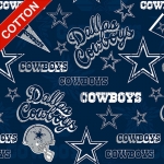Dallas Cowboys Retro NFL Cotton Fabric