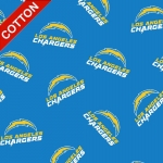 Los Angeles Chargers Allover NFL Cotton Fabric 