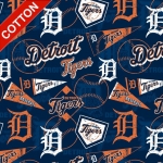Detroit Tigers MLB Cotton Fabric