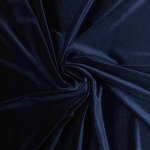 Navy Stretch Velvet Fabric	