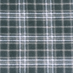 Charcoal & White Plaid Fleece Fabric