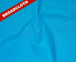 Turquoise Polyester Cotton Broadcloth Fabric	