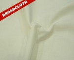 Ivory Polyester Cotton Broadcloth Fabric	