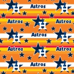 Houston Astros Retro MLB Fleece Fabric