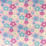 Pastel Daisy Flower Fleece Fabric