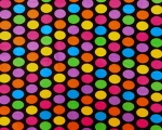 Polka Dot Multi Color Fleece Fabric