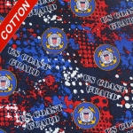 United States Coast Guards Digital Cotton Fabric	