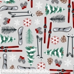 Winter Lodge Ski Fleece Fabric