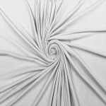 White Cotton Spandex Jersey Fabric